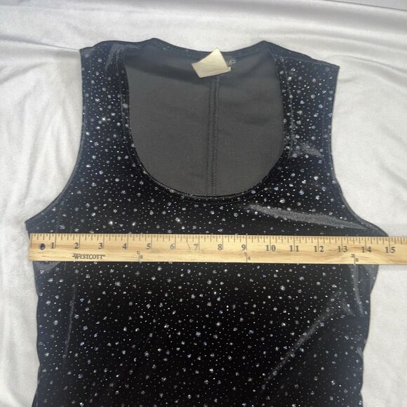 Women’s S Small Prom Vintage Gothic Maxi Dress Sparkles 90s Velvet - Picture 6 of 10